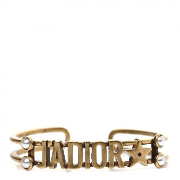 Metal Pearl J'Adior Bracelet Cuff Gold - Picture 2 of 3